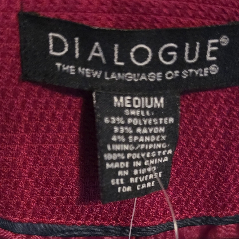 Dialogue Plum Textured Button-Front Jacket - Picture 10 of 10